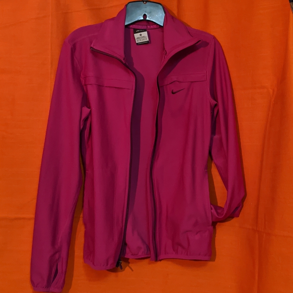 Xs)Nike Magenta Lightweight Track Jacket